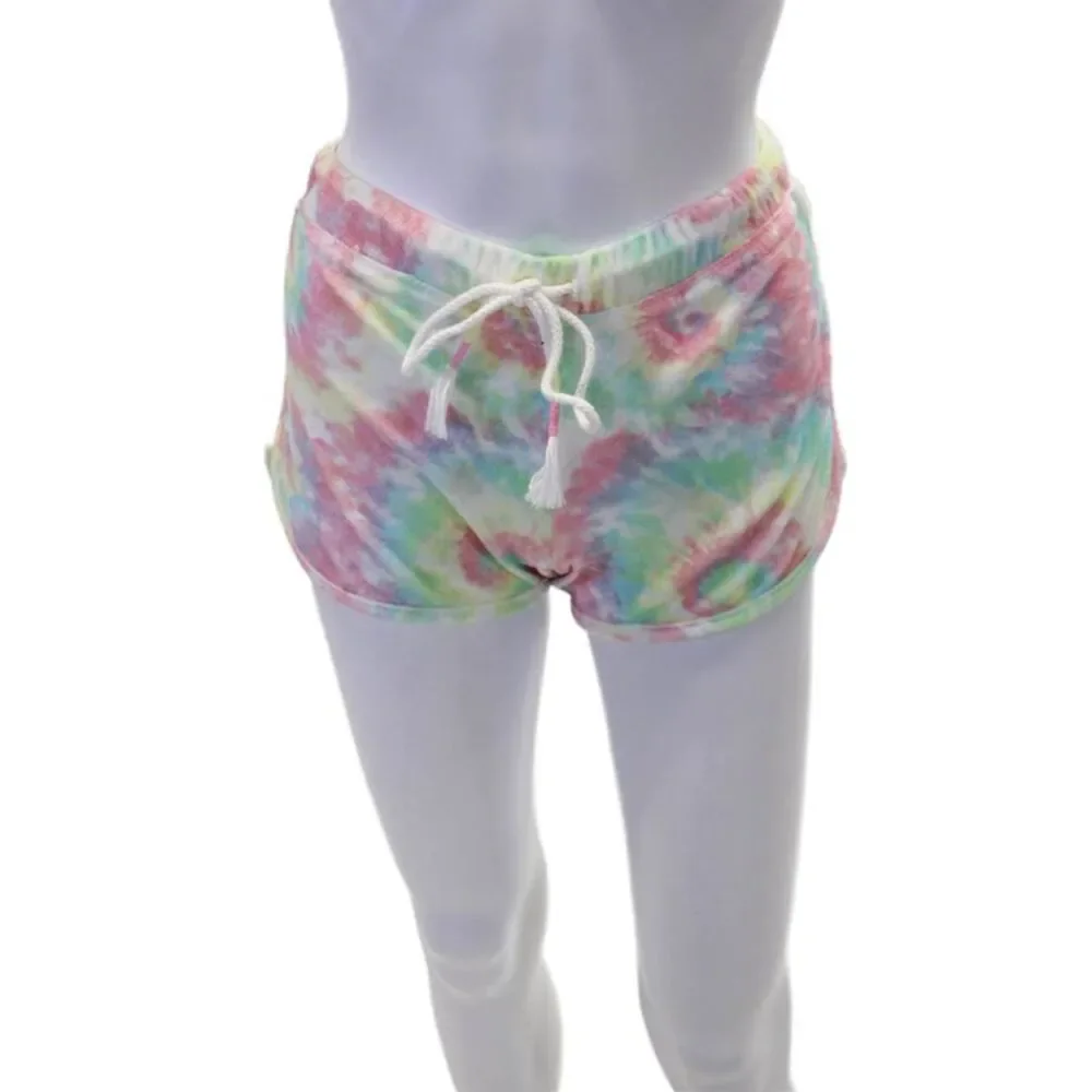 Emerson Road Womens Tie Dye Sleepwear Tank Top + Shorts Set Multicolor Size XS